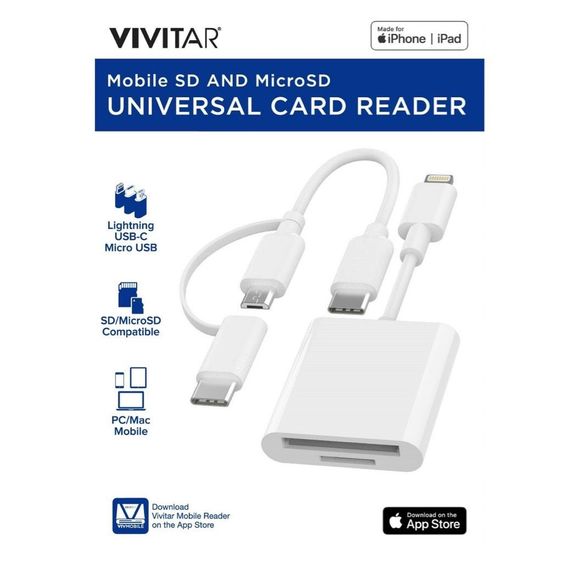 Vivitar Mobile SD & MicroSD Universal Card Reader - Picture 2 of 5